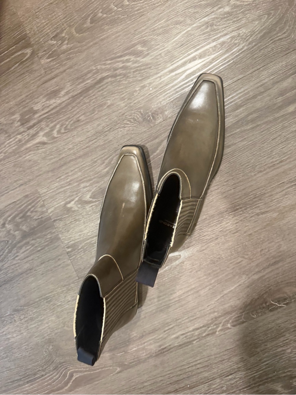 Vagabond Olive Green Chelsea Ankle Boots - Picture 5 of 6